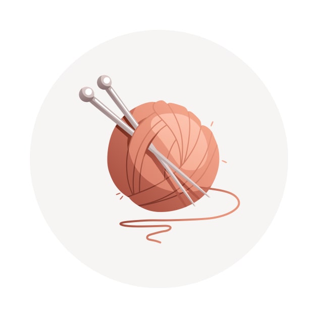 knitting yarn ball by randomolive