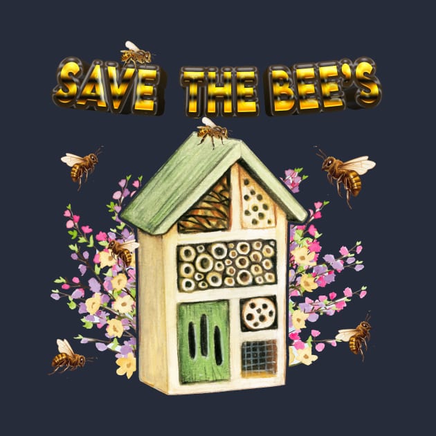 SAVE THE BEE'S by WalkingMombieDesign