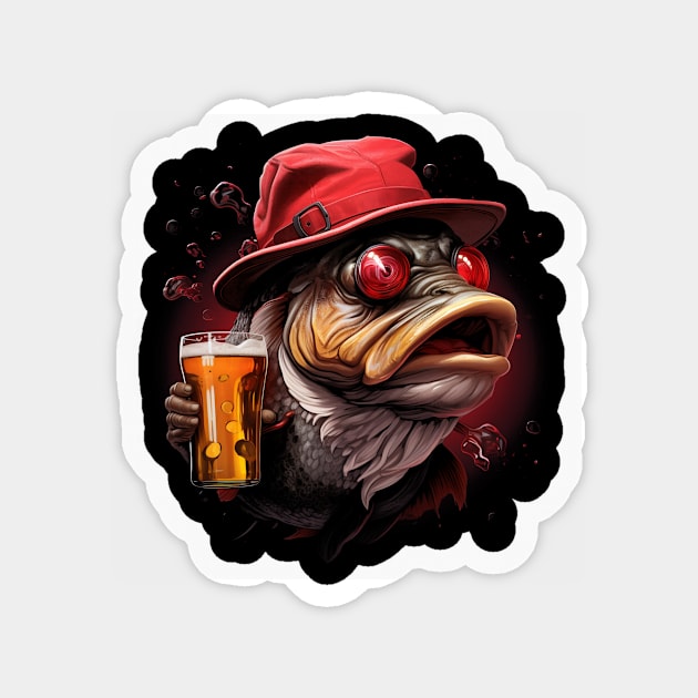 I love beer and fishing Magnet by Rocket Girls 