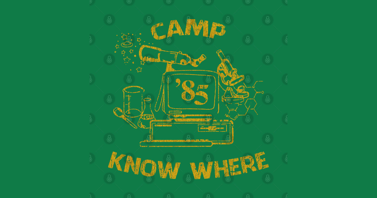 Camp Know Where '85 - Stranger Things - T-Shirt | TeePublic