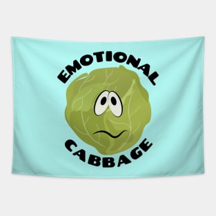 Emotional Cabbage | Cabbage Pun Tapestry