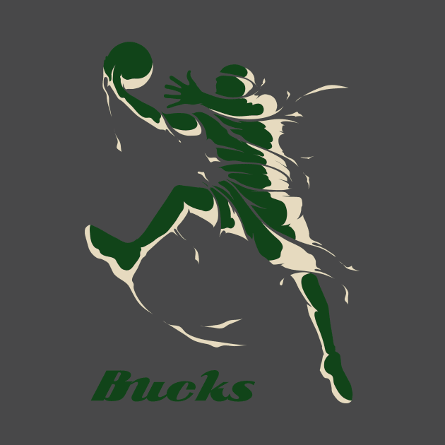 Milwaukee Bucks Fans - NBA T-Shirt by info@dopositive.co.uk