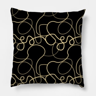 Gold Beads Pillow