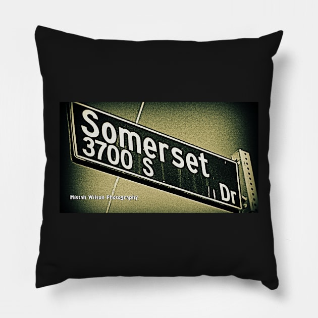 Somerset Drive, Los Angeles, California by Mistah Wilson Pillow by MistahWilson