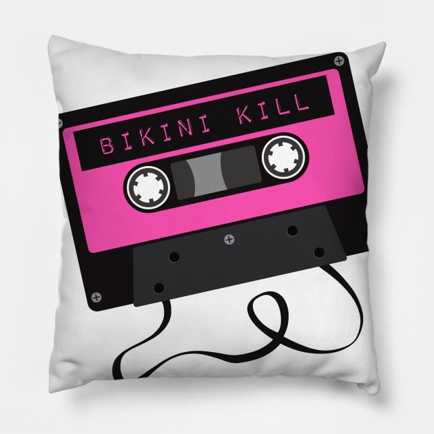 Bikini Kill Le Tigre Riot Grrrl Shirt Pillow by Jigsaw Youth