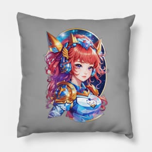 The Hunter's Journey: Mesmerizing AI Anime Character Art in Orion Pillow