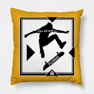 Fluxus Skateboarder Pillow