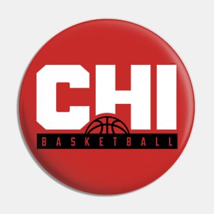 Chicago Basketball Tee Pin