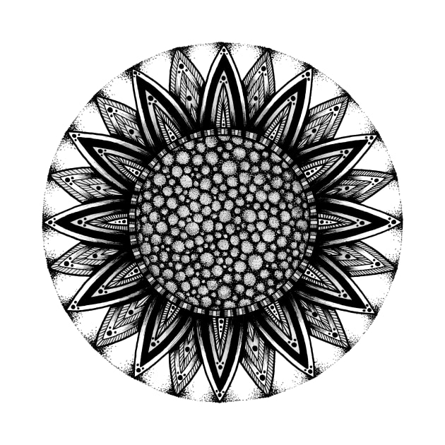 Sunflower Mandala by Litedawn