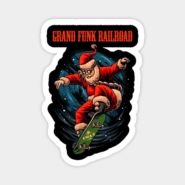 GRAND FUNK RAILROAD BAND XMAS Magnet by a.rialrizal