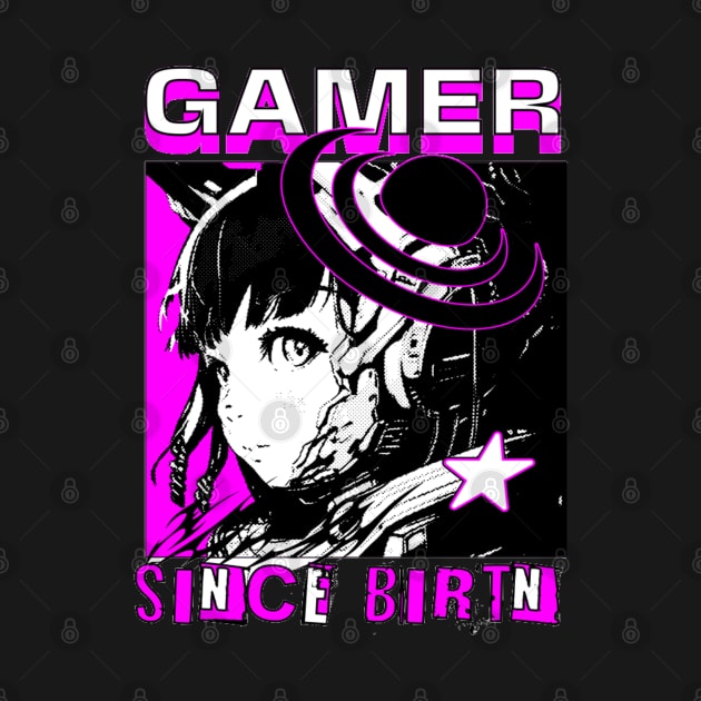 Gamer Since Birth, Funny Gift Gaming Quotes by Customo