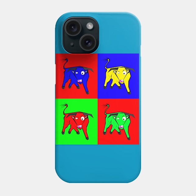 4 bulls Phone Case by DrTigrou