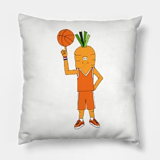 Funny Basketball Player Carrot Character Pillow