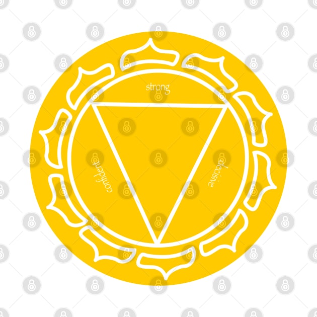 Solar Plexus Chakra - personal power by KriyaShaktiArt