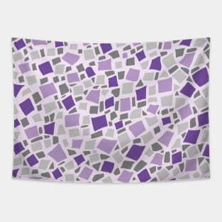 Broken Tiles Mosaic Pattern Light Purple Color Background GC-120-5 Tapestry