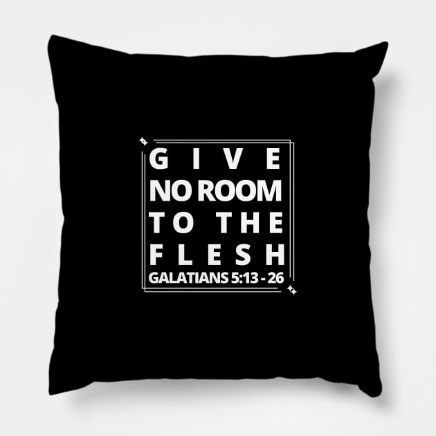 Christian Quotes - bible verse design Pillow by Onyi