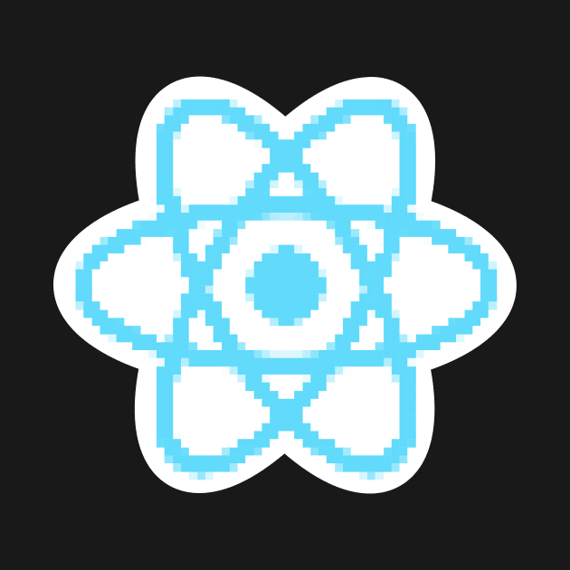 Pixel React JS logo by hipstuff