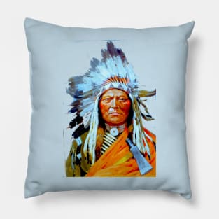 Sitting Bull by Henry Farny 1899 Pillow