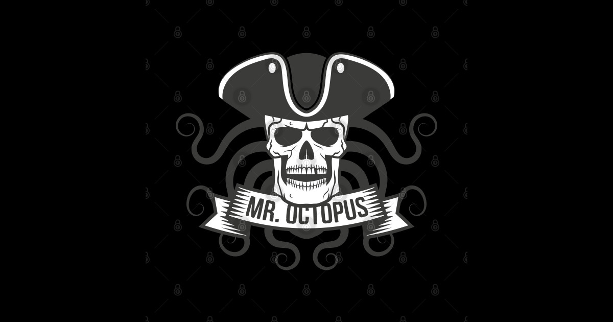 MR. Octopus Octopus Sticker TeePublic