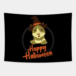 Hamster Witch Happy Halloween Tapestry