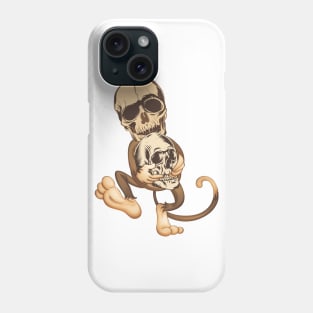 Monkey skull Phone Case