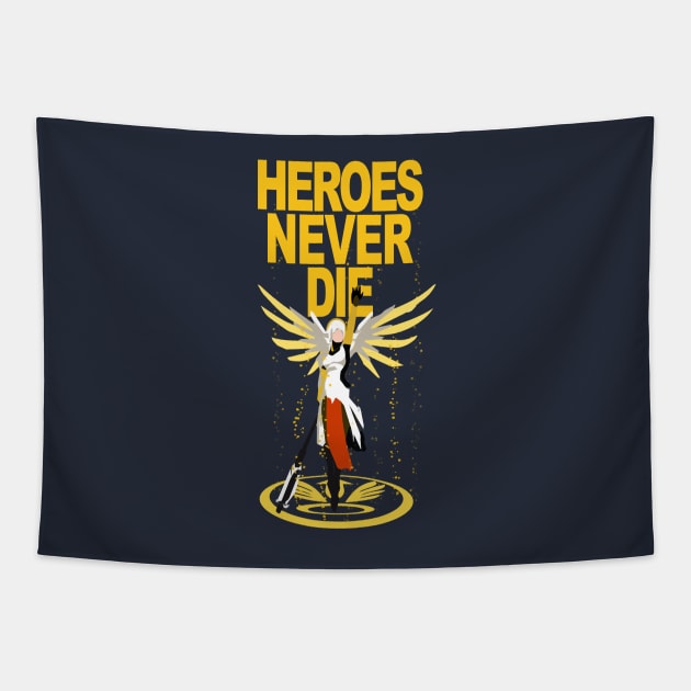 Heroes Never Die v2 Tapestry by archclan