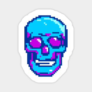 Skull Pixel Art Magnet