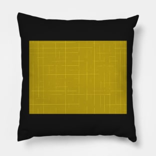 Mustard Lines Plaids Pillow