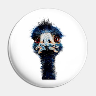 Emu - Funny Aussie Bird Pin