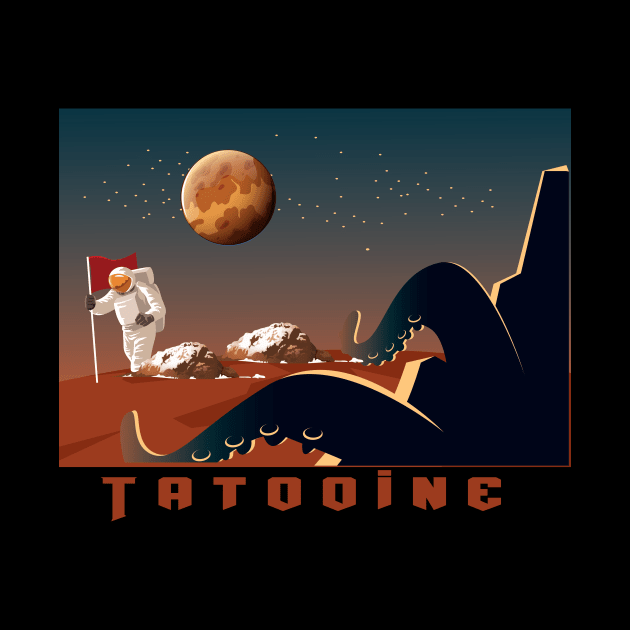 Visit Tatooine, Vintage, Retro, travel agent, movie, tatooine by wiixyou