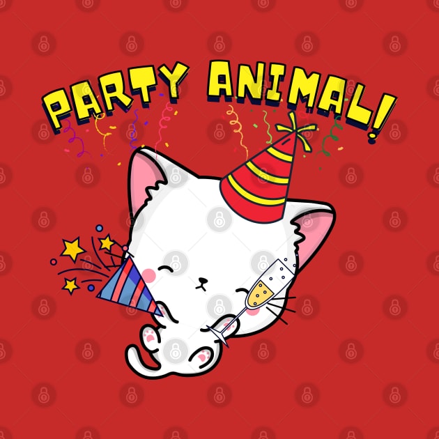 Party Animal White Cat by Pet Station