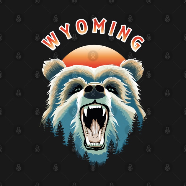 Gizzly Bear Face - Wyoming by TMBTM