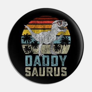 Daddysaurus T Rex Dinosaur Daddy Saurus Family Matching Pin