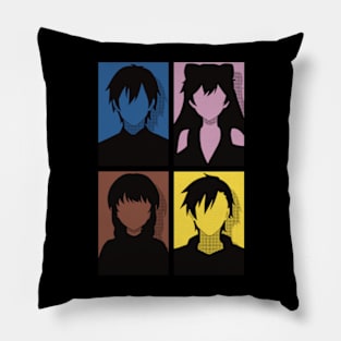 All Main Characters from More than a married couple, but not lovers or Fuufu Ijou, Koibito Miman: Akari Watanabe, Shiori Sakurazaka, Jirou Yakuin and Minami Tenjin in Pop Art Design Pillow