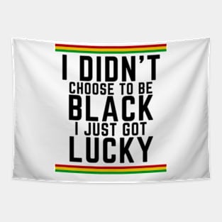 I Didn't Choose to be Black, I Just Got Lucky Tapestry