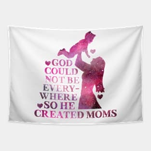 Best For Mommy God Created Moms Mothers Tapestry