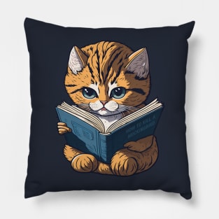 Reading Cat Pillow