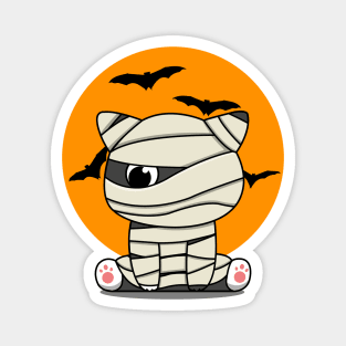 Halloween Mummy Cat Magnet