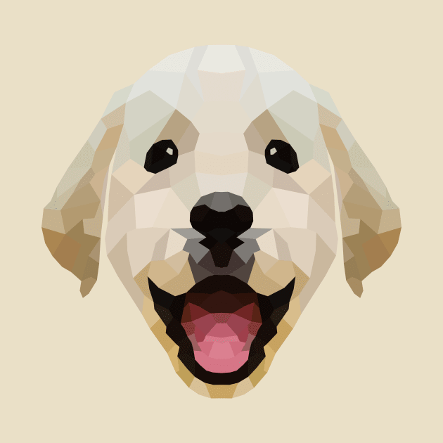 Cute Labrador Retriever Dog Low Poly by kareemelk