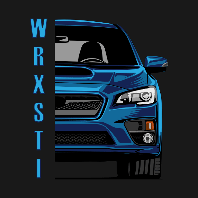 WRX sti illustration vector art by ASAKDESIGNS