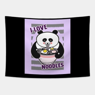 Cute Panda Ramen Tapestry