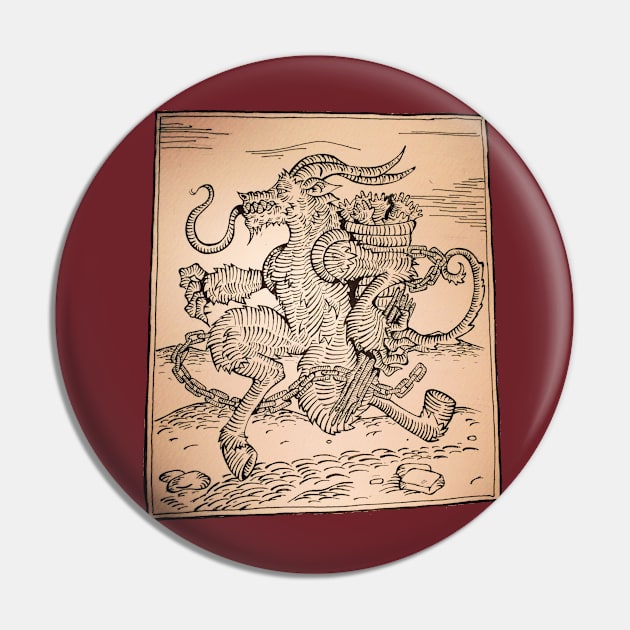 Krampus Pin by Tameink