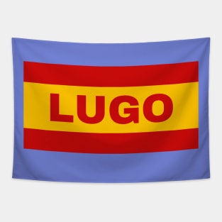 Lugo City in Spanish Flag Colors Tapestry