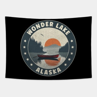 Wonder Lake Alaska Sunset Tapestry