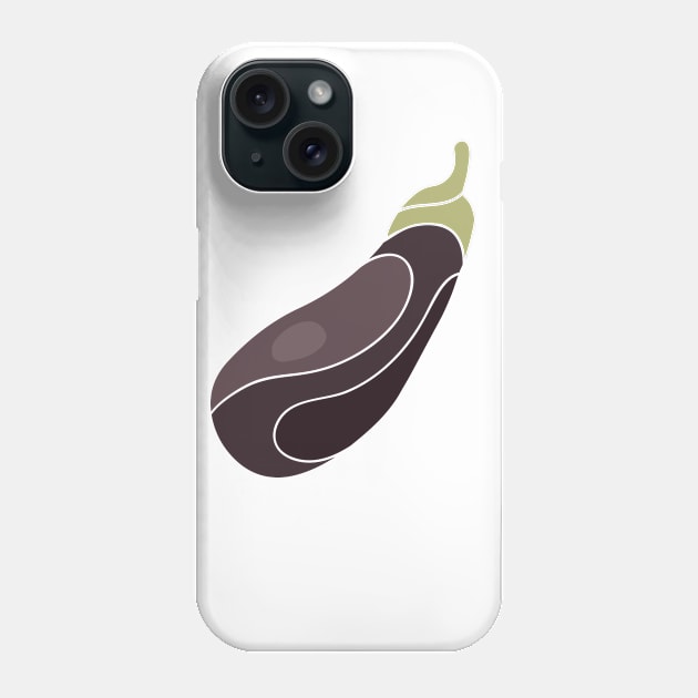 Eggplant - Stylized Food Phone Case by M.P. Lenz