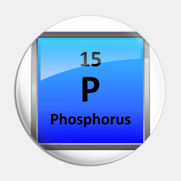 Phosphorus Element Tile - Periodic Table Pin by sciencenotes