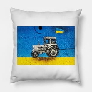 Ukrainian Tractor Pillow