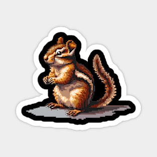 Pixel Chipmunk Magnet