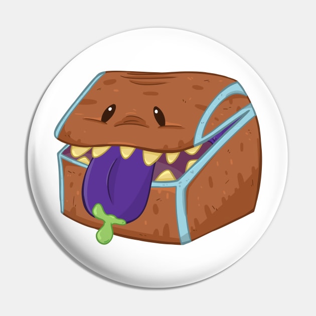 Adorable Mimic Chest Pin by DnDoggos