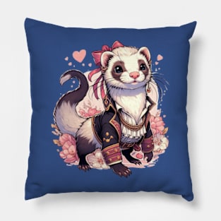 Ferret Pirate Queen Pillow